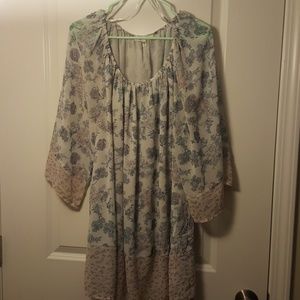 3x floral peasant top